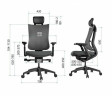 Функциональное кресло Schairs TONE-F01W, Цвет: синий